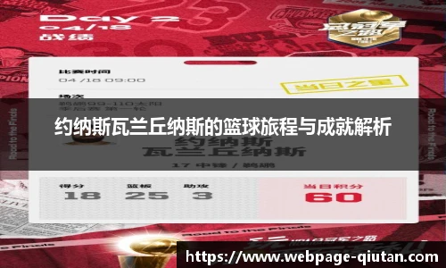 约纳斯瓦兰丘纳斯的篮球旅程与成就解析